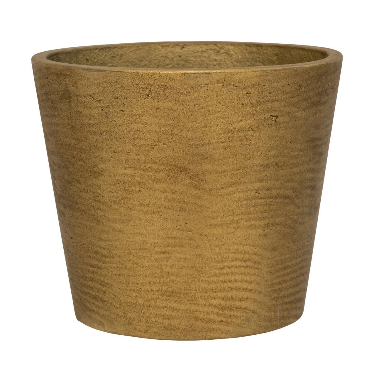 Kompozitní obaly - Obal na květináč MINI BUCKET M fiberclay zlatý 16,5cm