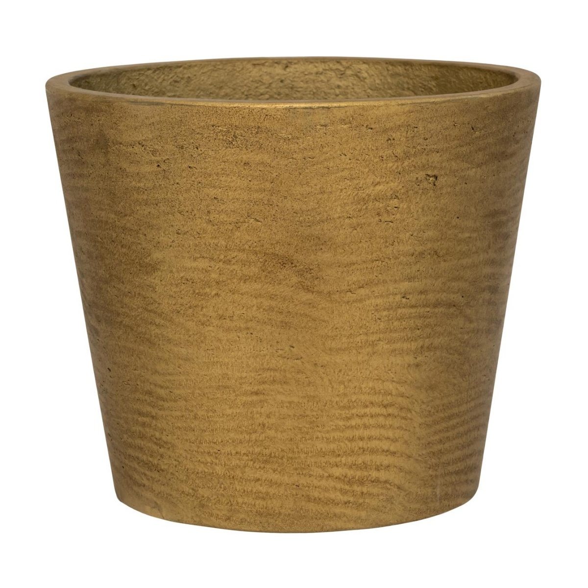 Kompozitní obaly - Obal na květináč MINI BUCKET S fiberclay zlatý 14cm