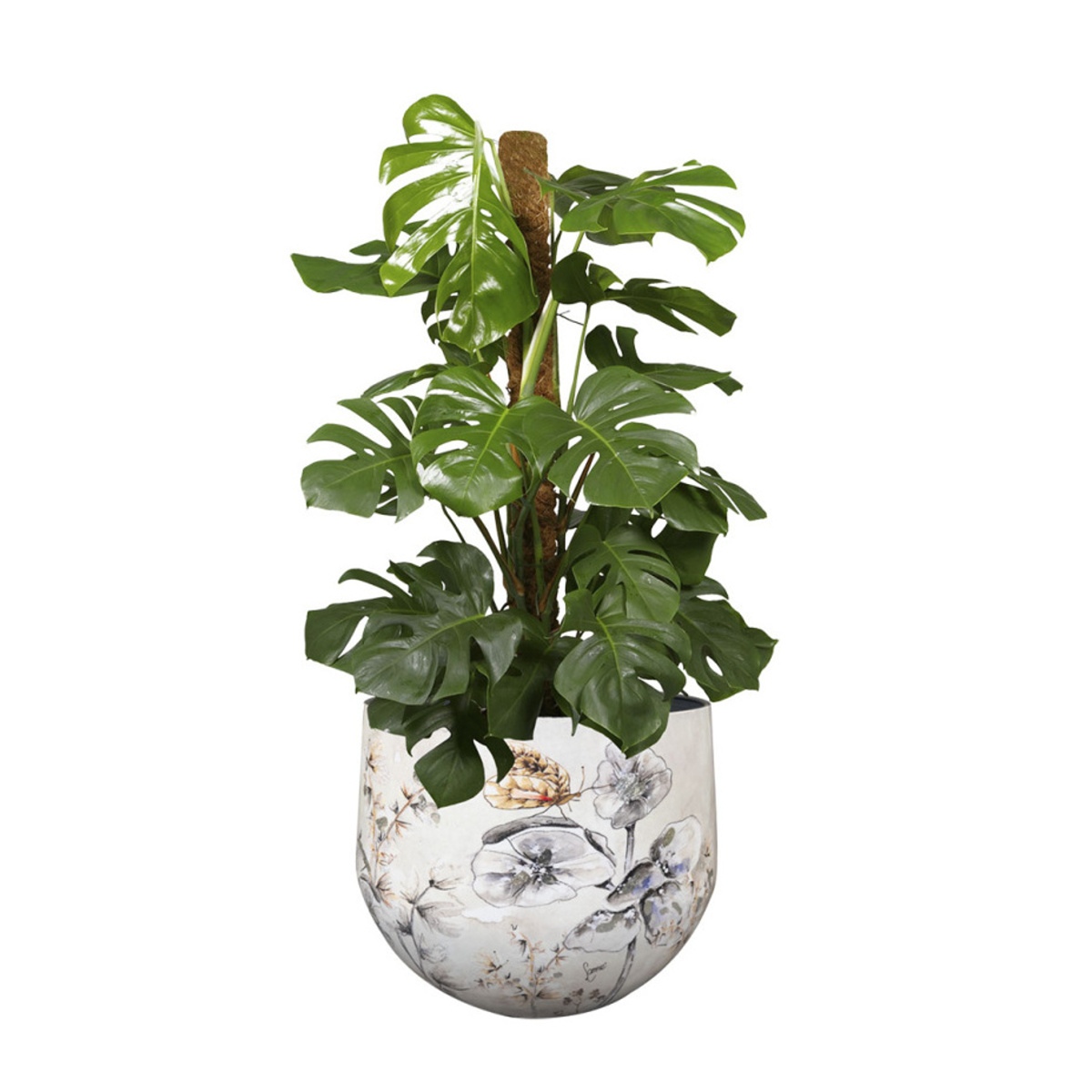 Obal na květináč MOONLIGHT MEADOW kovový bílý 7cm-0