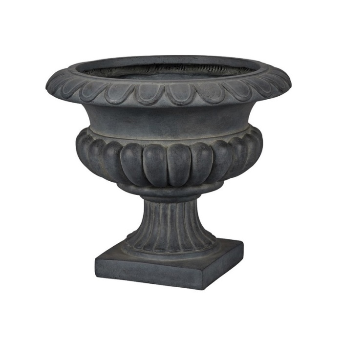 Kompozitní obaly - Obal na květináč na noze  tm.šedá 50cm