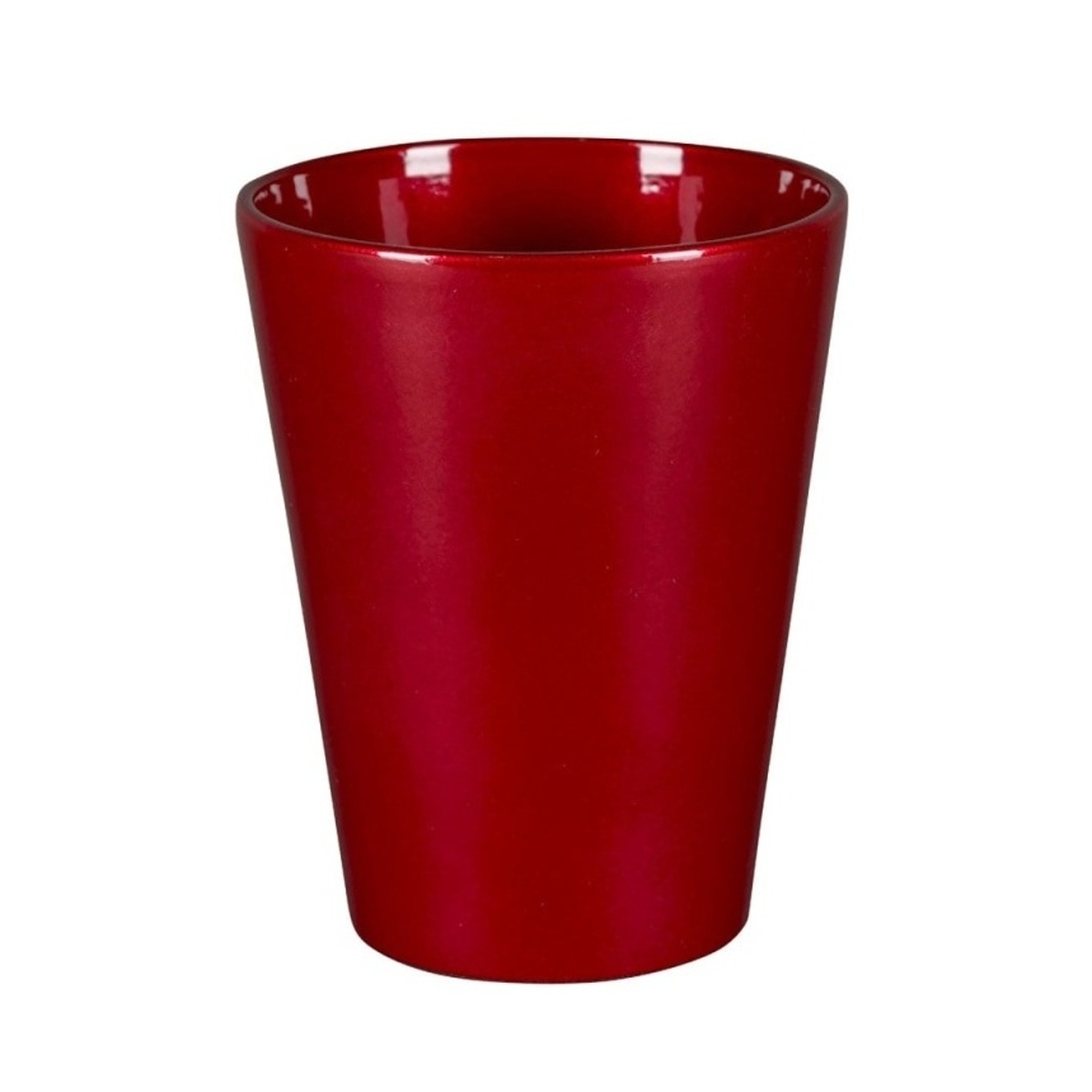 Keramické obaly - Obal na květináč orchidej CALYPSO 13SR keramický práškovaný červený 13cm