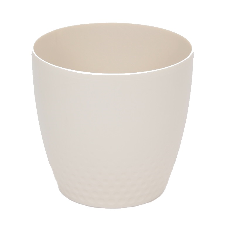 Plastové obaly - Obal na květináč PERLA plast 16cm perleťová