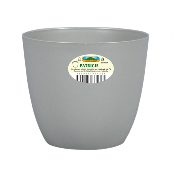 Plastové obaly - Obal na květináč plastový PATRICIE sv.zelený 25cm