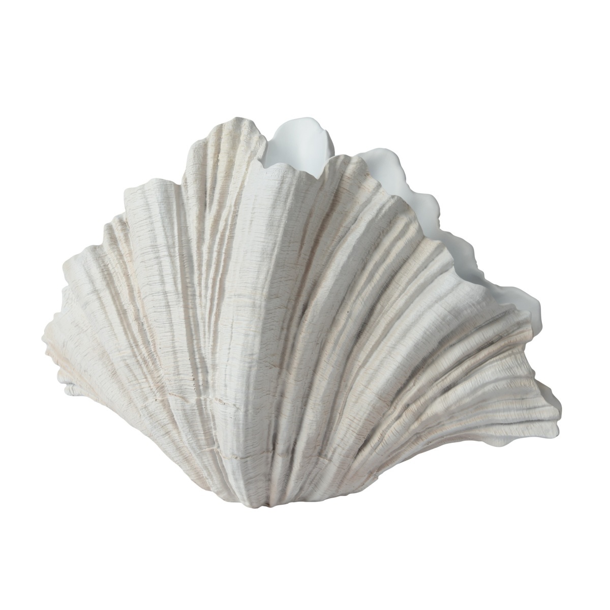 Keramické obaly - Obal na kvetináč polyresinová mušle 36x57cm