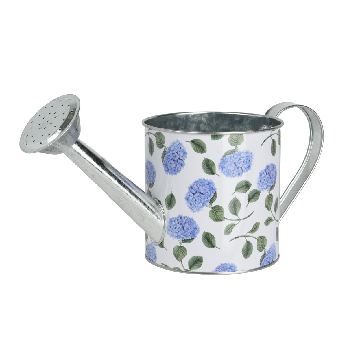 Kovové a plechové obaly - Obal na květináč pozinková konvička s hortenzií 12cm