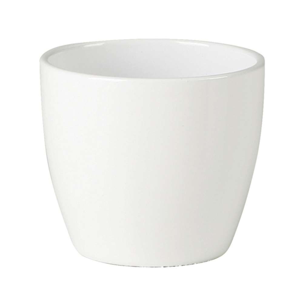 Keramické obaly - Obal na květináč Scheurich Alaska A 920 keramický bílý 14cm