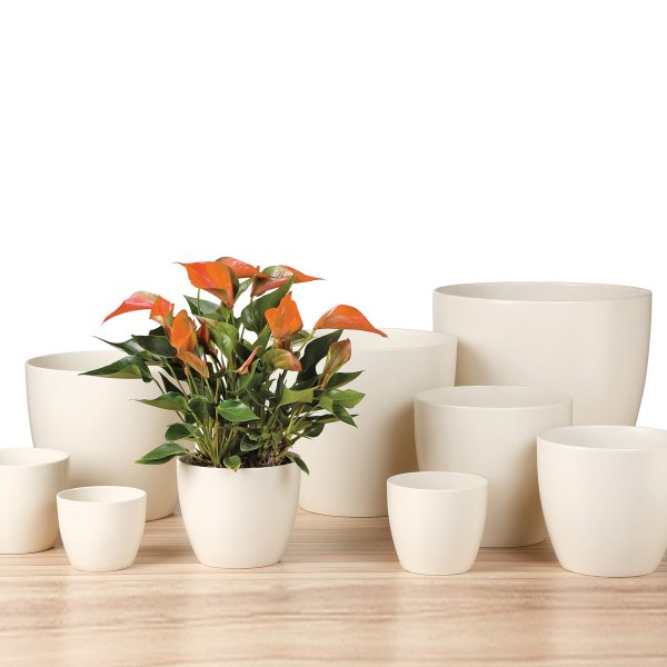 Obal na květináč Scheurich INKA 920 CREME B keramický 11cm-0