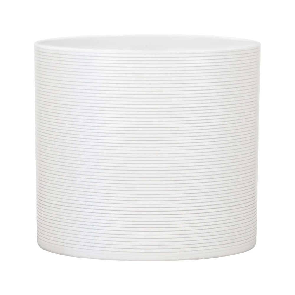 Keramické obaly - Obal na květináč Scheurich PANNA 828 keramický bílý 14cm