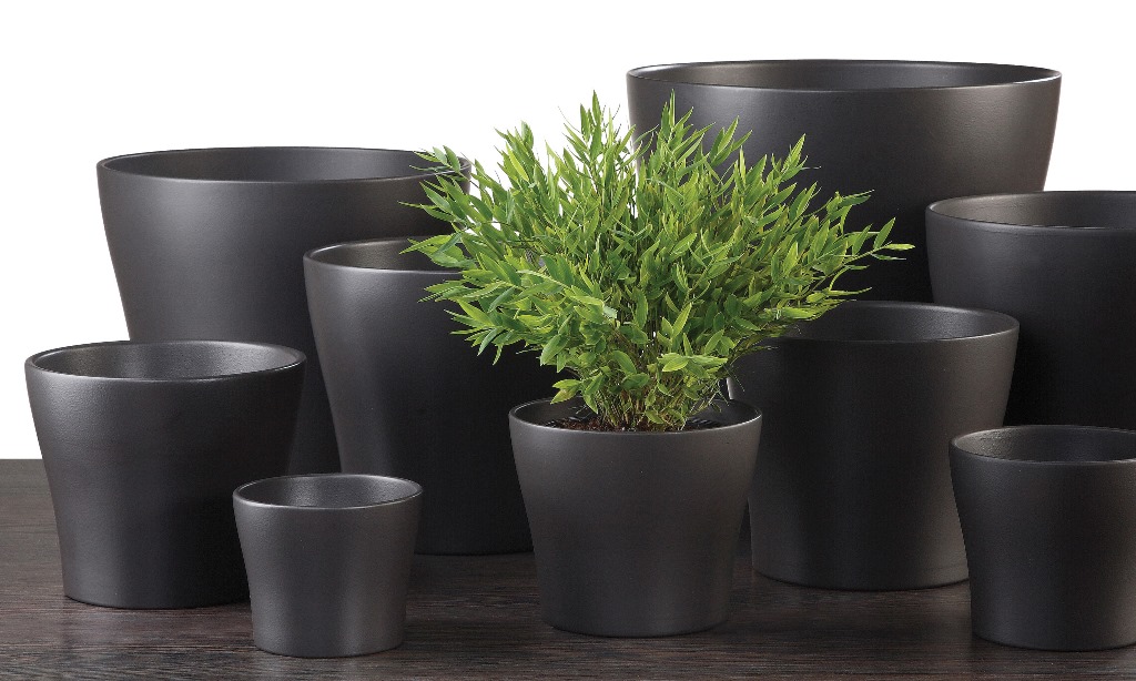 Obal na květináč Scheurich RUBY 808 ANTRACITE B keramický 11cm-0