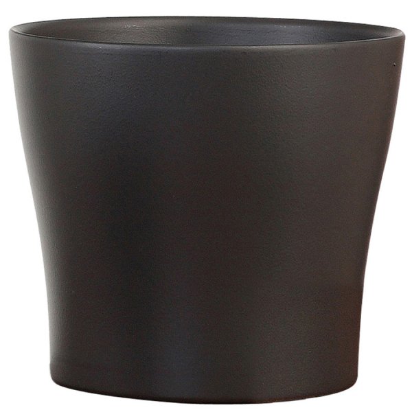 Keramické obaly - Obal na květináč Scheurich RUBY 808 ANTRACITE B keramický 17cm