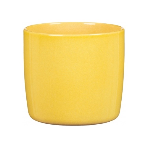 Keramické obaly - Obal na květináč Scheurich SOLARE 900/13 keramika žlutá 13cm