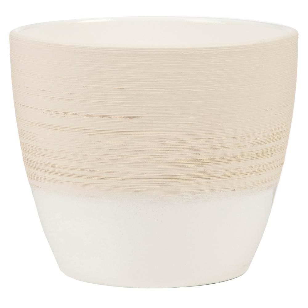 Obal na květináč Scheurich VANILLA CREAM 950 keramický 16cm-0