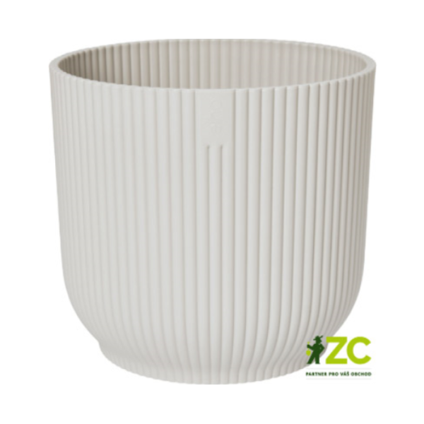 Plastové obaly - Obal na květináč Vibes Fold silky white ELHO 14cm