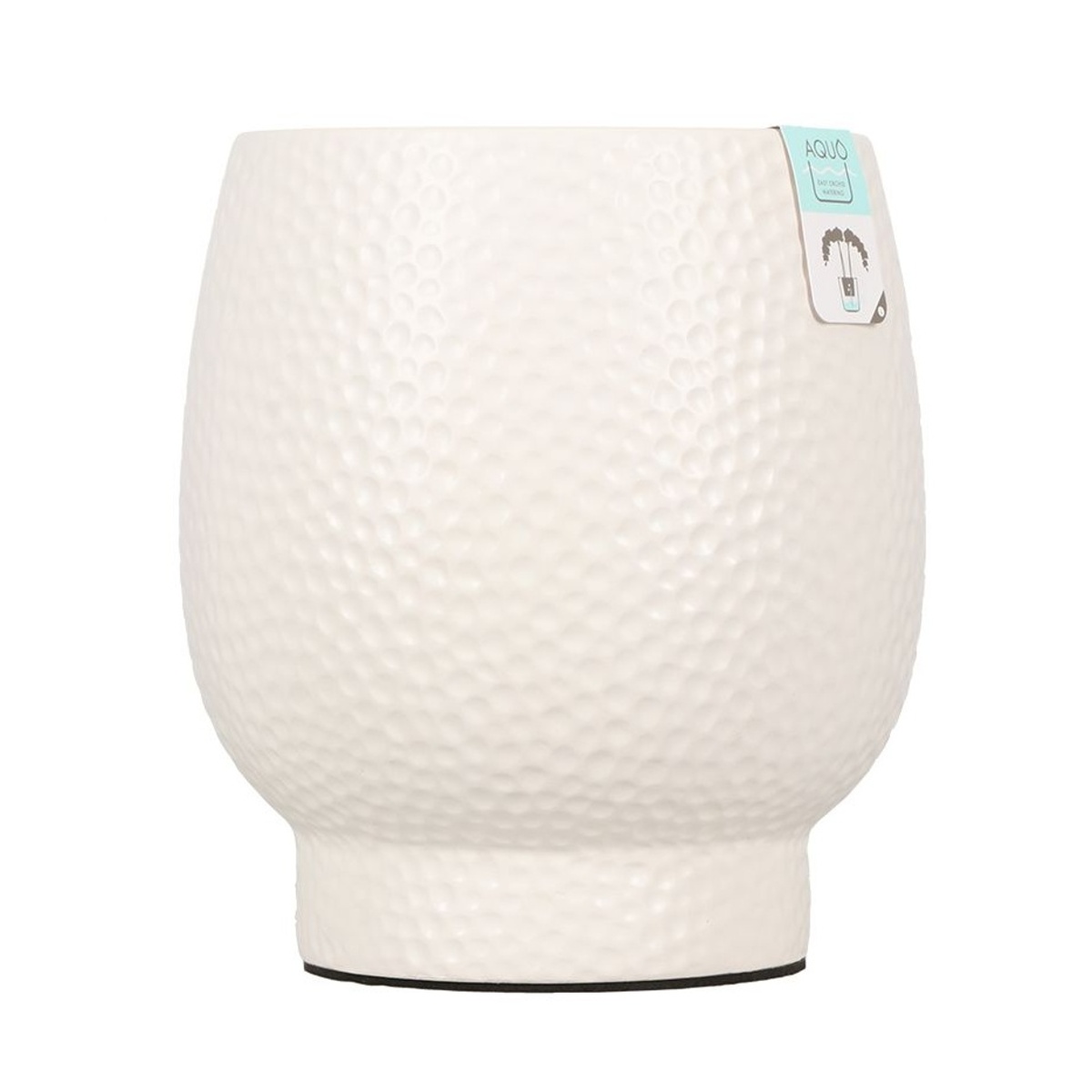 Keramické obaly - Obal orchidejový keramický Optiflor AQUO ABRUZZO bílý 17cm