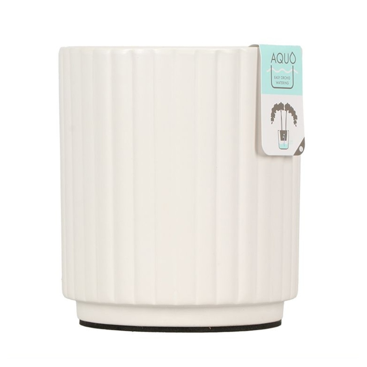 Keramické obaly - Obal orchidejový keramický Optiflor AQUO MOLISE bílý 12cm