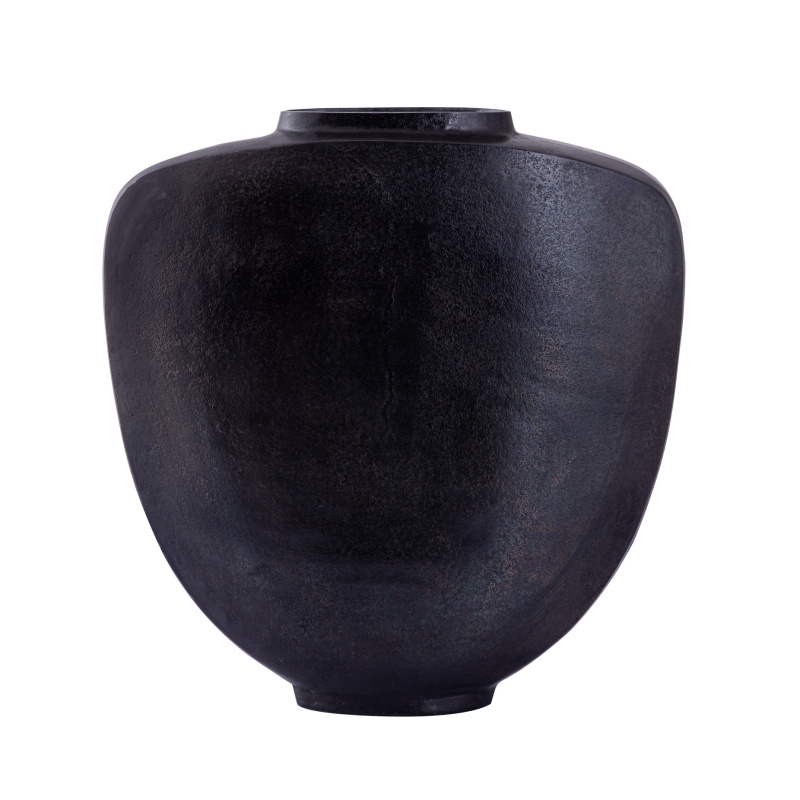 Design pro Váš domov - Obal oválný hliníkový ELPHINE černý 40cm