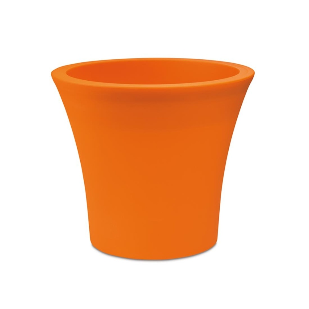 Plastové obaly - Obal plastový  kulatý CITY oranžový 25cm