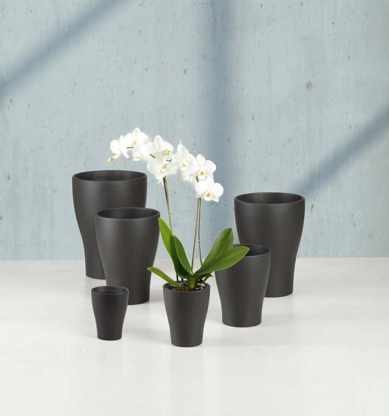 Obal Scheurich ANTHRAZIT 608 keramický 17cm na orchidej-0