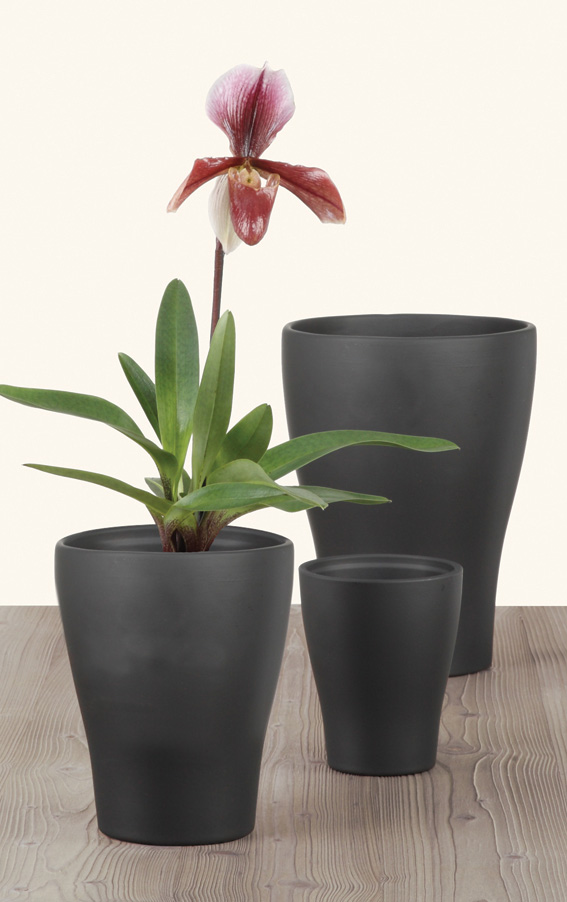 Obal Scheurich ANTHRAZIT 608 keramický 17cm na orchidej-1