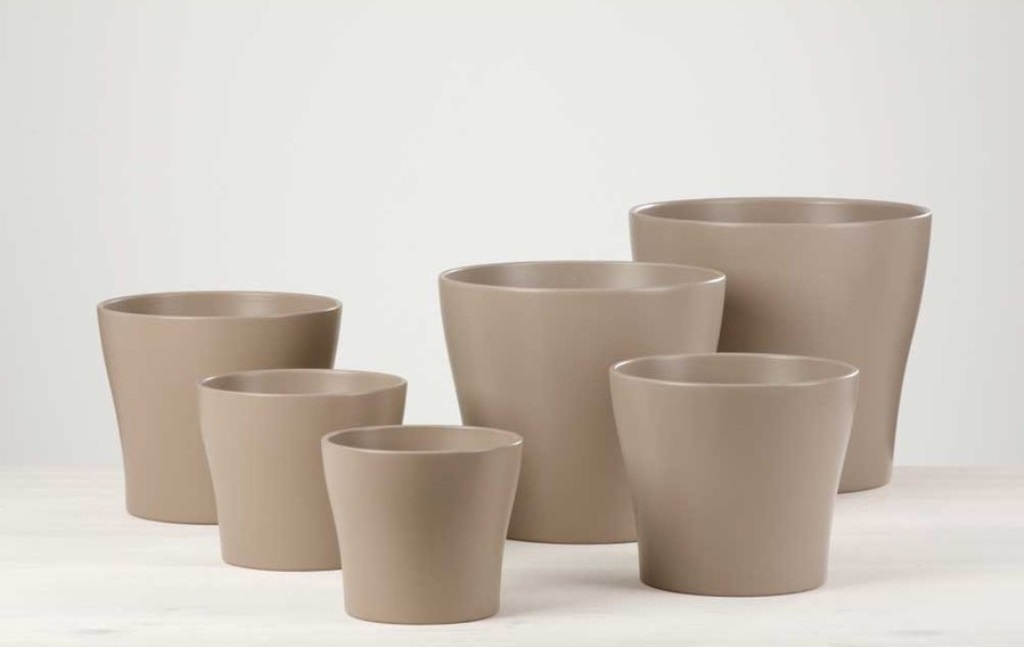 Keramické obaly - Obal Scheurich TAUPE 808 keramický 15cm