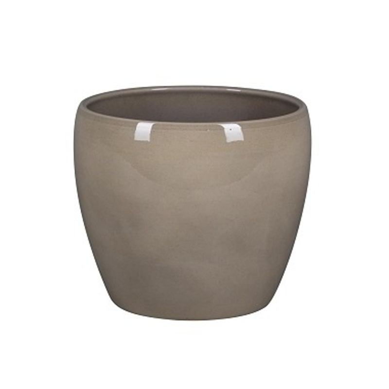 Keramické obaly - Obal ZT 5500 1-01D keramický práškovaný sv.hnědý 18cm