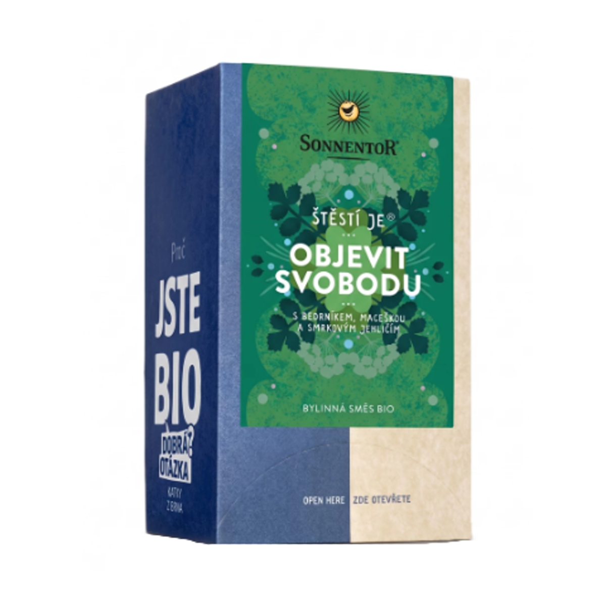 Nápoje - Objevit svobodu ŠTĚSTÍ JE - bylinný čaj BIO porcovaný 18x1,5g Sonnentor