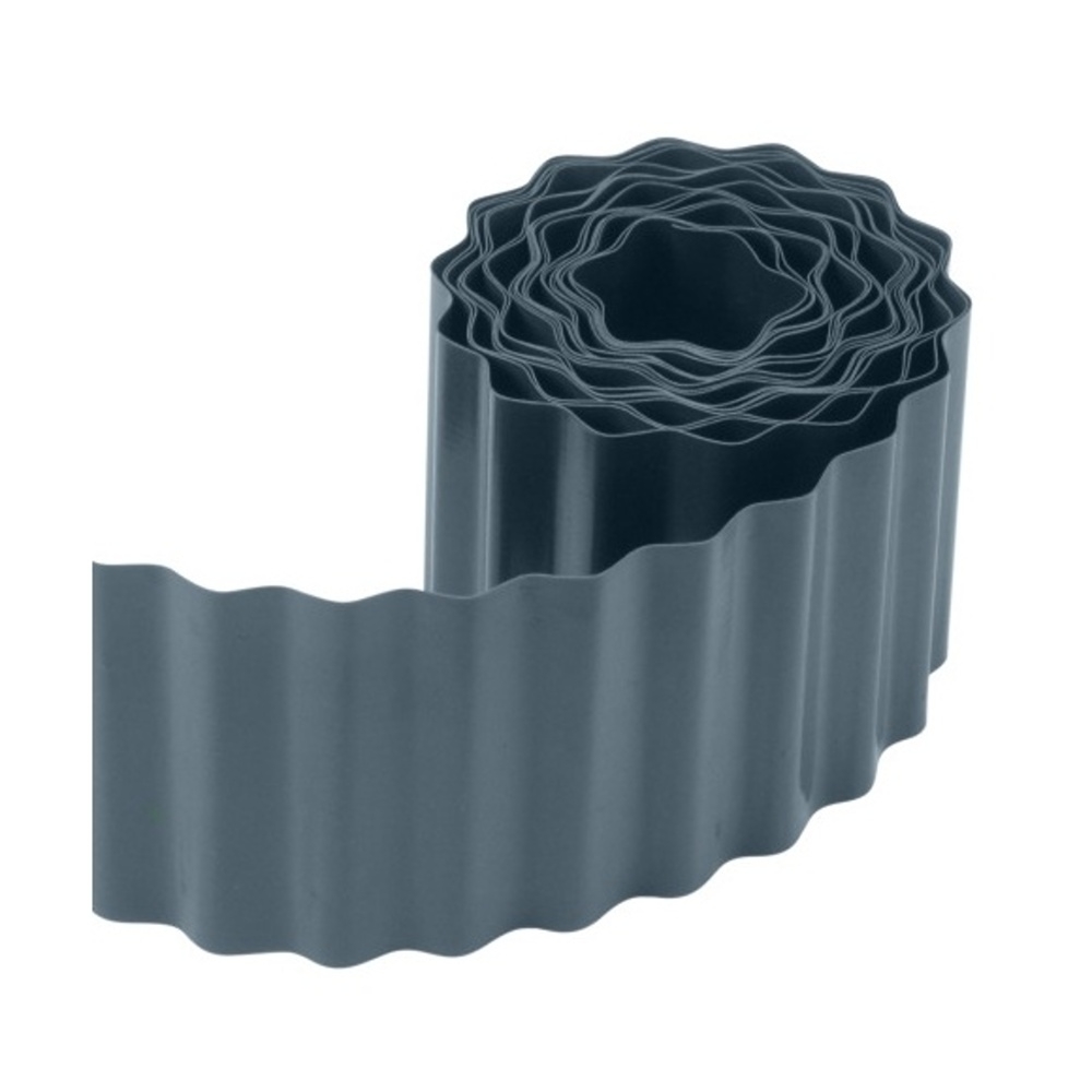 Obrubníky - Obrubník záhonu/trávníku PVC antracitový 9mx15cm