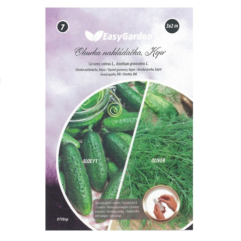 Výsevní pásky - Okurka nakládačka, kopr výsevní pásek