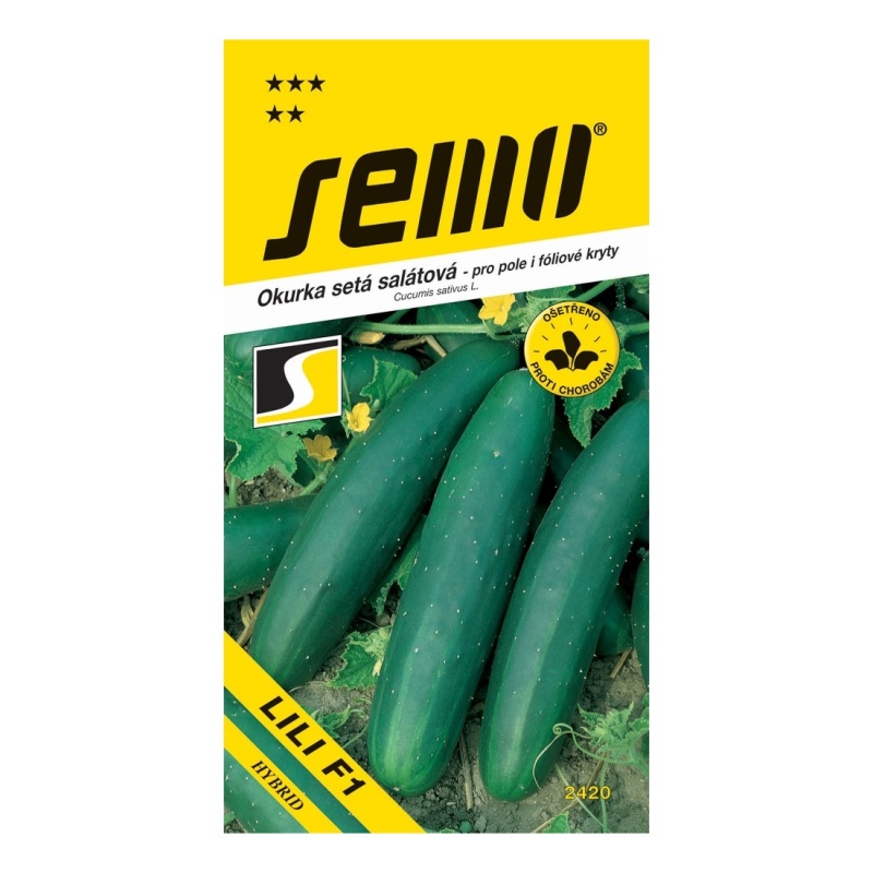 Osivo zeleniny - Okurka salátovka Lili F1 foliák a pole
