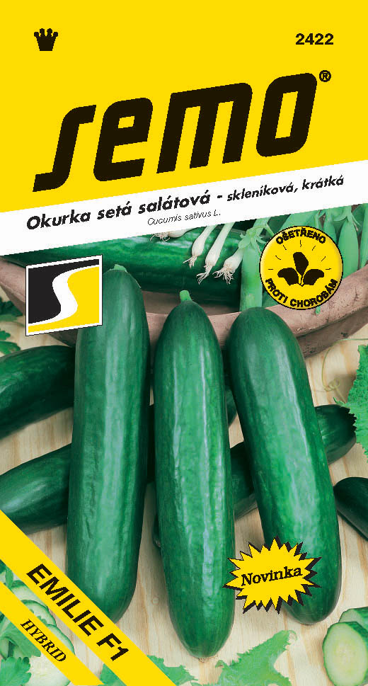 Osivo zeleniny - Okurka skleníková Emilie F1 krátká