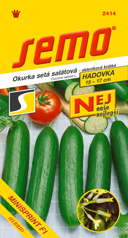 Osivo zeleniny - Okurka skleníková Minisprint F1 krátká
