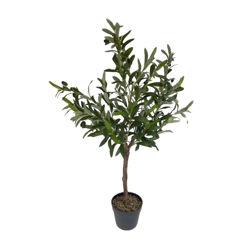 Umělé květiny v obalu - Olivovník hrnkový umělý 100cm