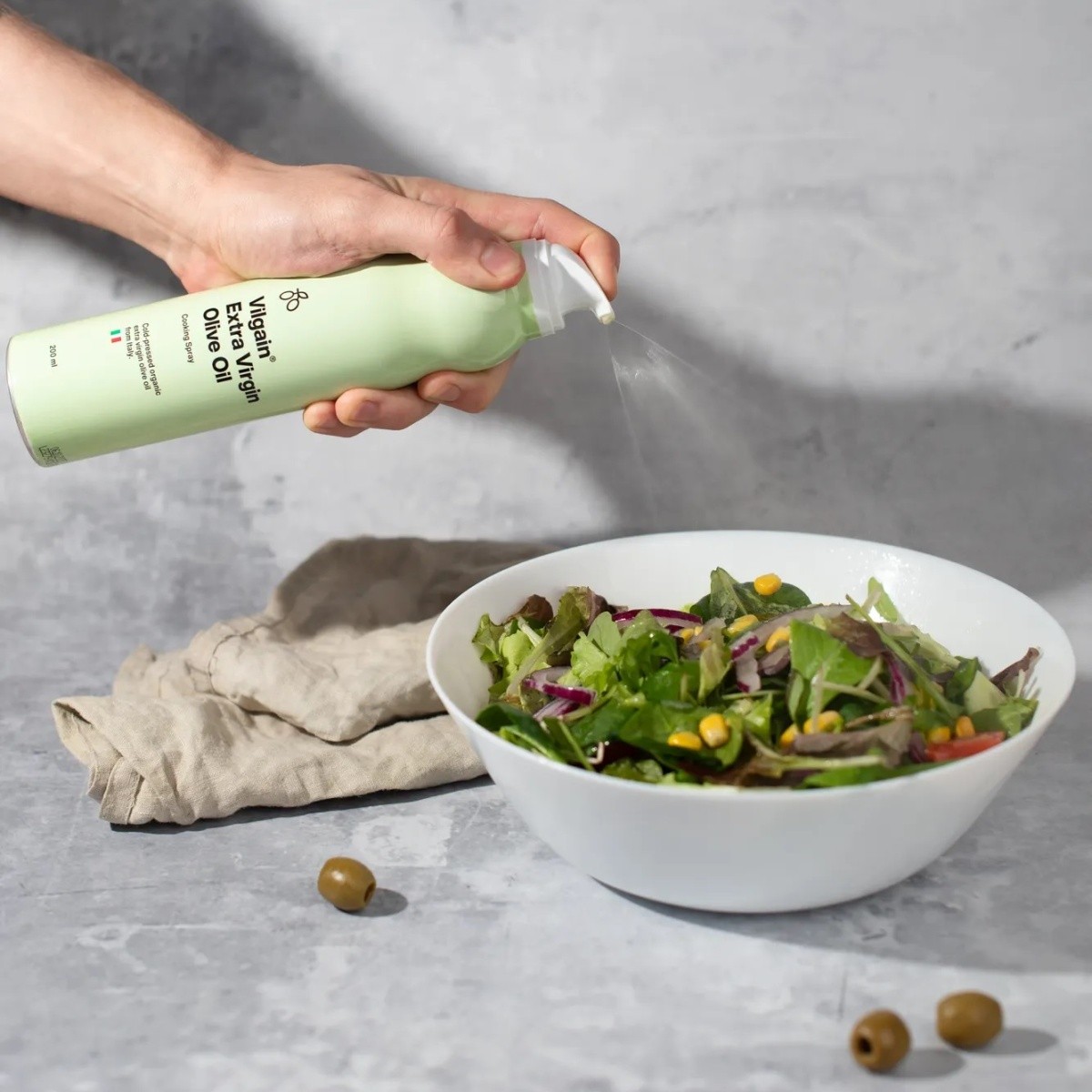 Olivový olej ve spreji Vilgain 200ml-0