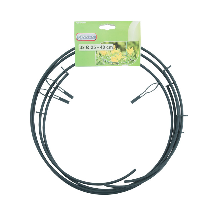 Tyčky a opory - Opora kruhy stavitelné pro rostliny, 3ks