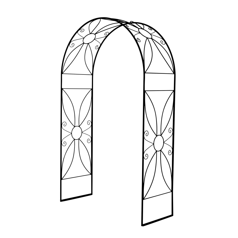 Loubí - Opora/loubí BUTTERFLY jednoduchá kulatá kovová 250cm