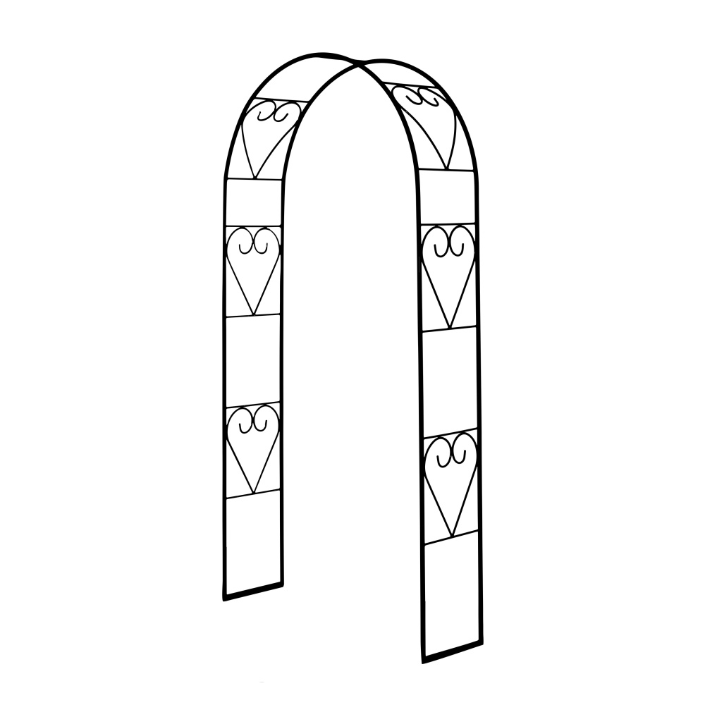 Loubí - Opora/loubí CHARENTE jednoduchá kulatá kovová 250cm