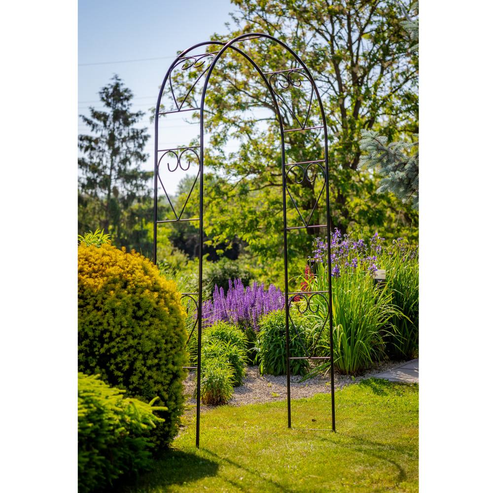 Opora/loubí CHARENTE jednoduchá kulatá kovová 250cm-0