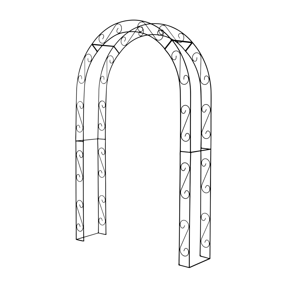 Loubí - Opora/loubí DAHLIA jednoduchá kovová 230cm