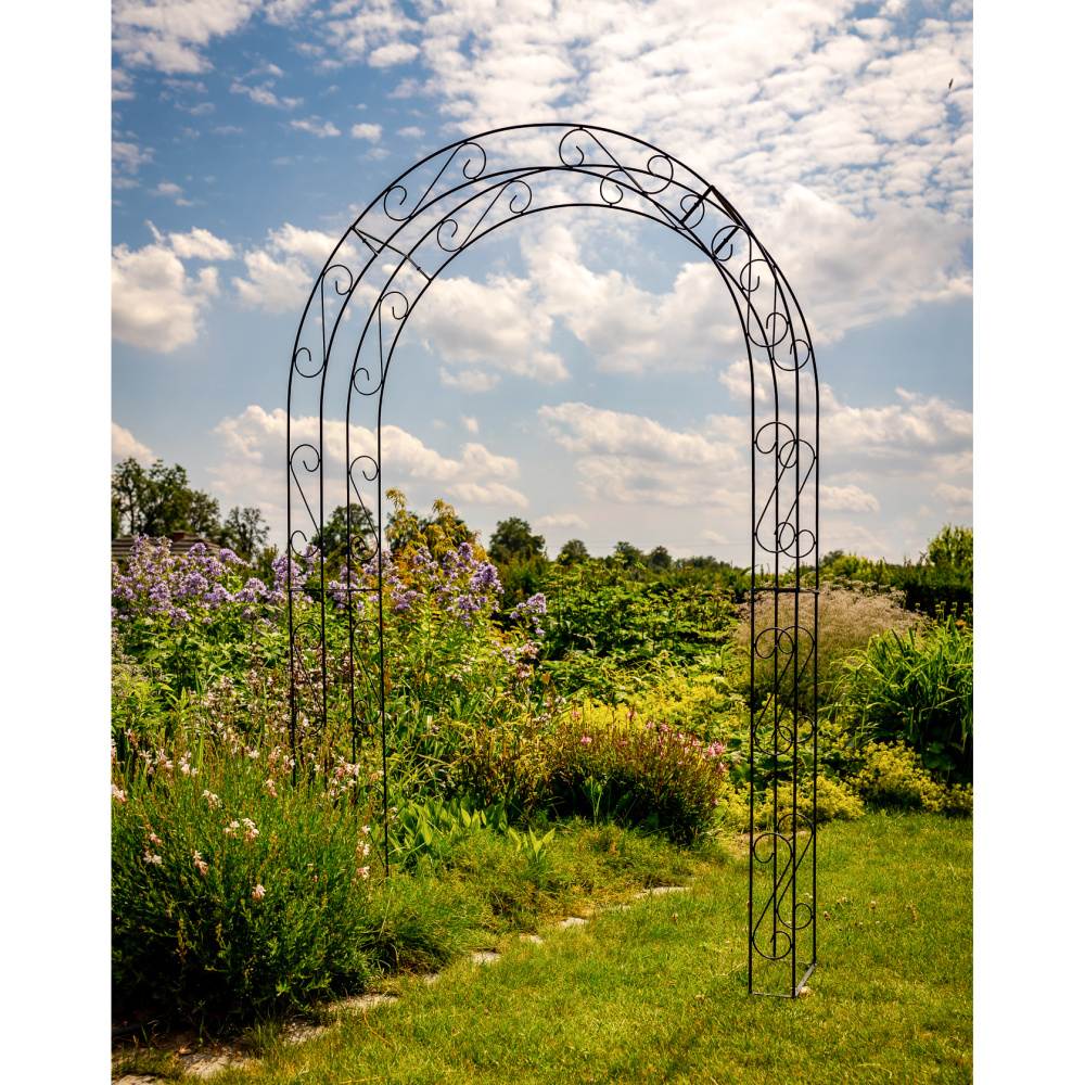 Opora/loubí DAHLIA jednoduchá kovová 230cm-0