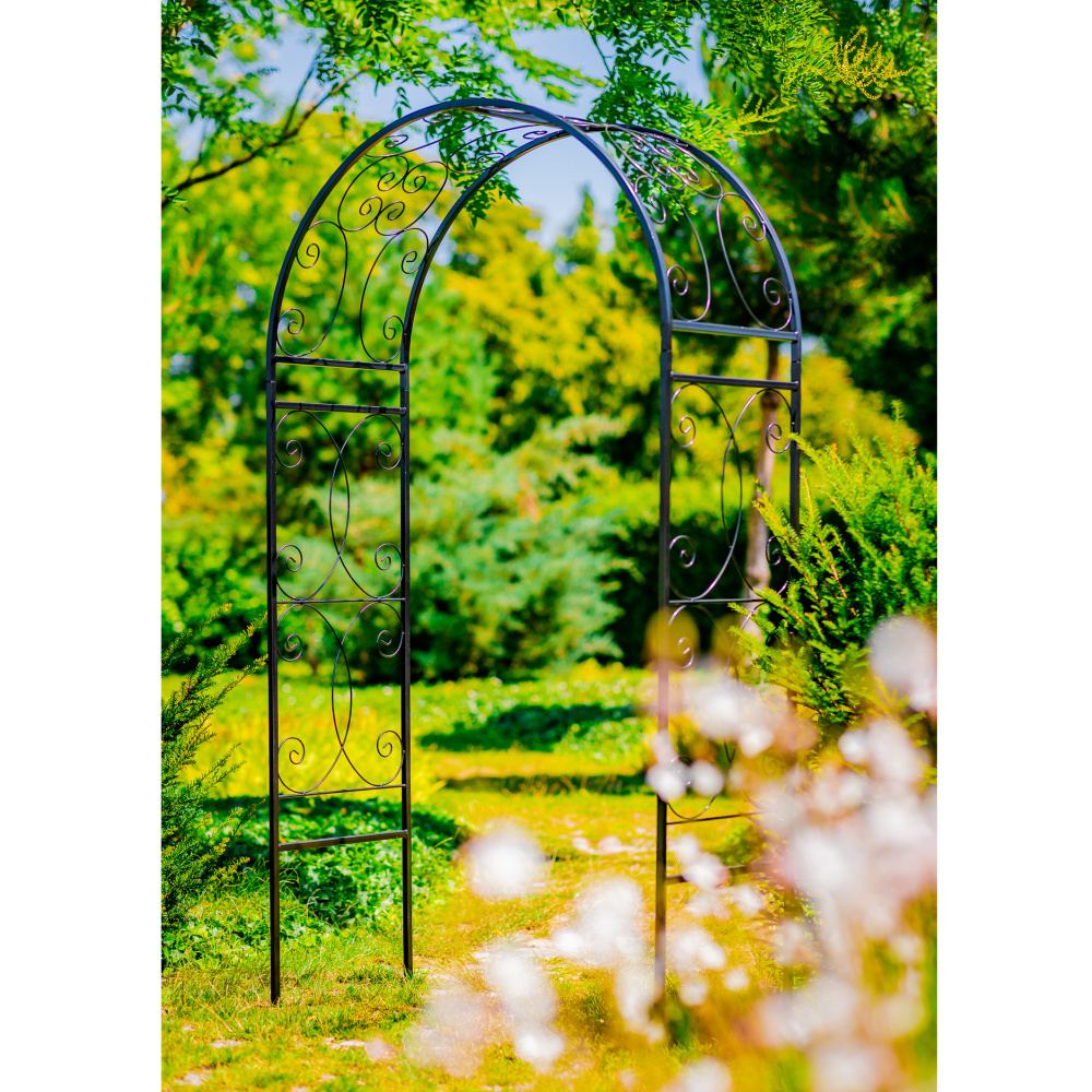 Opora/loubí ILLIA jednoduchá kulatá kovová 232cm-0