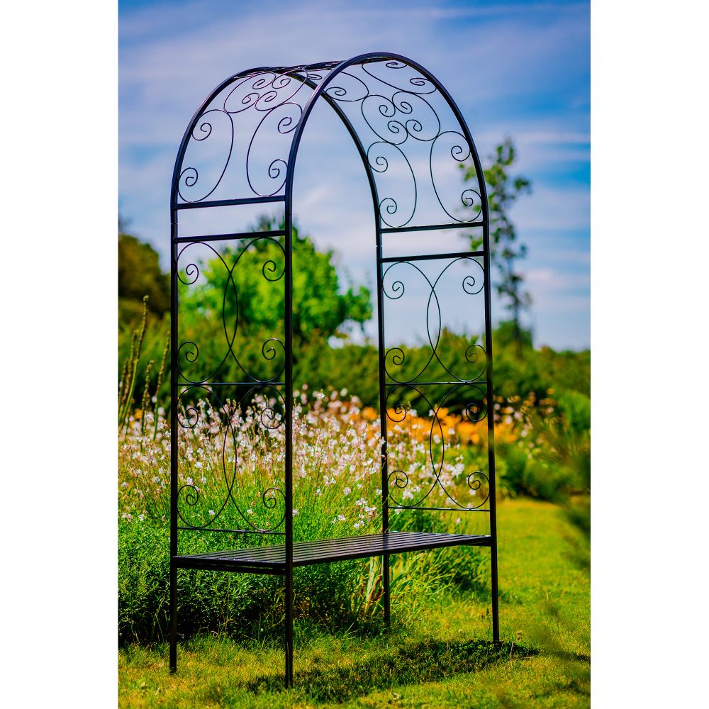 Opora/loubí ILLIA s lavicí kovová 232cm-0