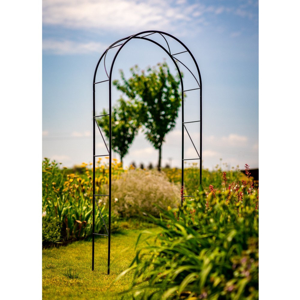 Opora/loubí PISUERGA jednoduchá kulatá kovová 230cm-0