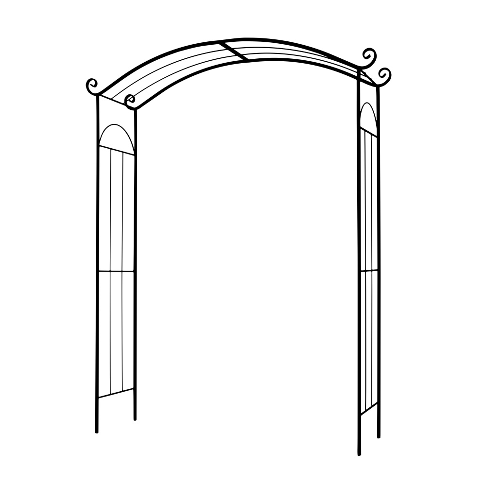 Loubí - Opora/loubí POIROT jednoduchá kovová 235cm