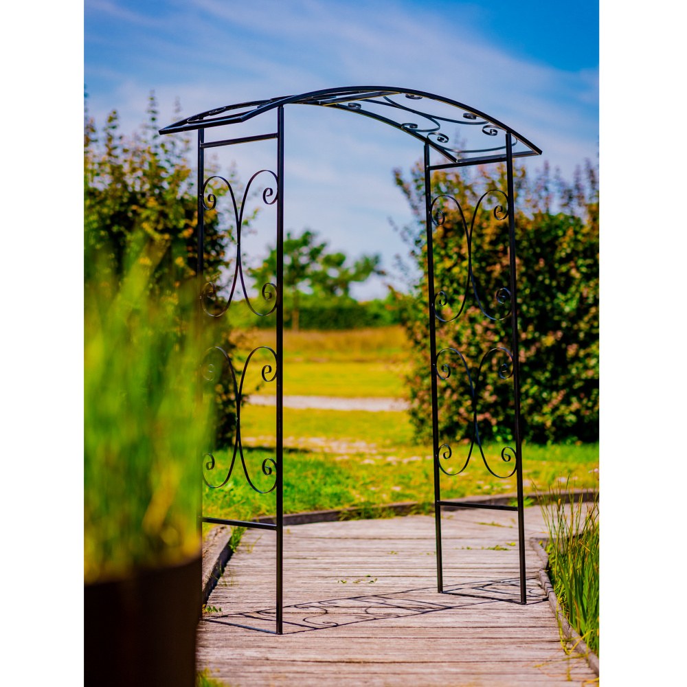 Opora/loubí SASKIA jednoduchá kovová 225cm-0