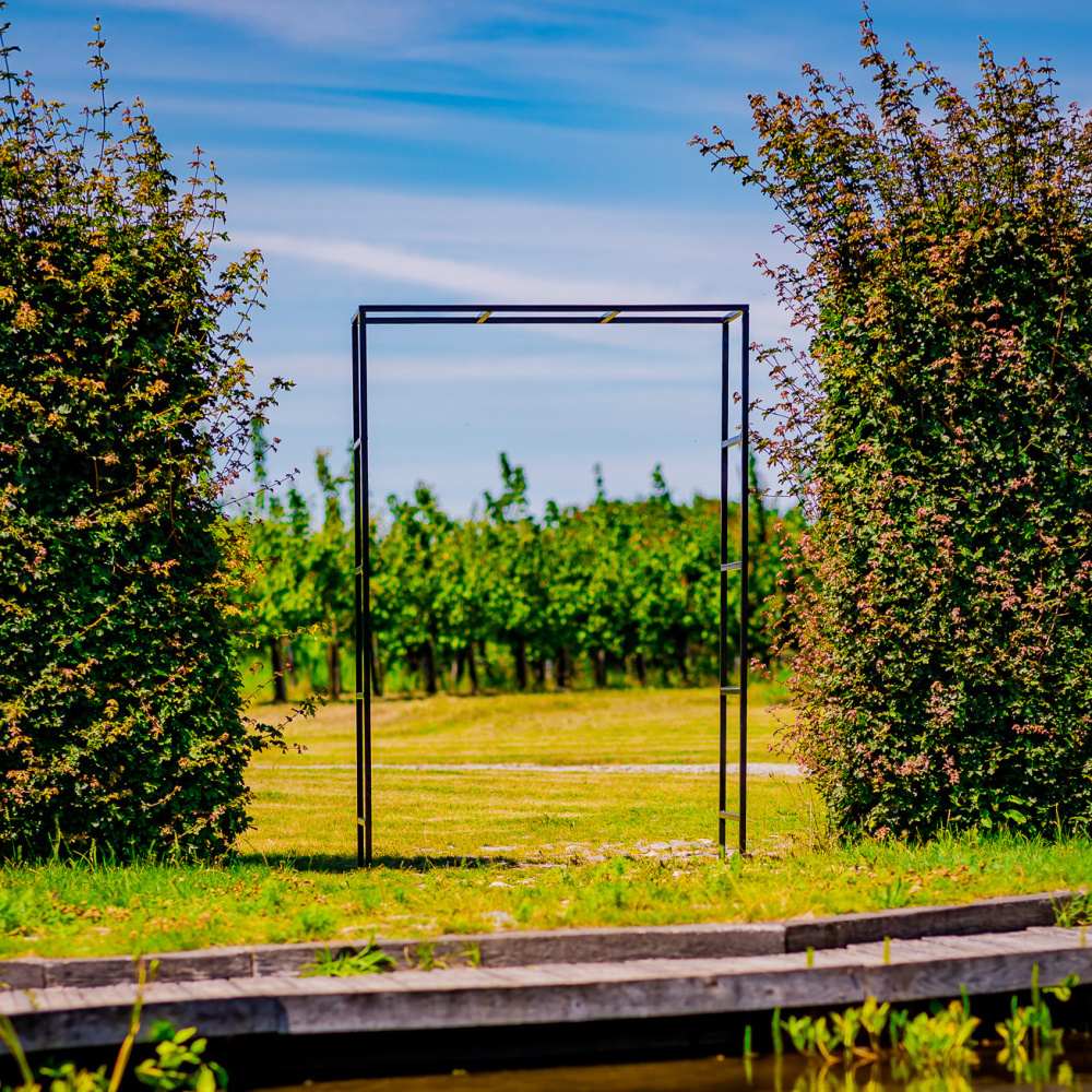 Opora/loubí STROH jednoduchá hranatá kovová 218cm-0