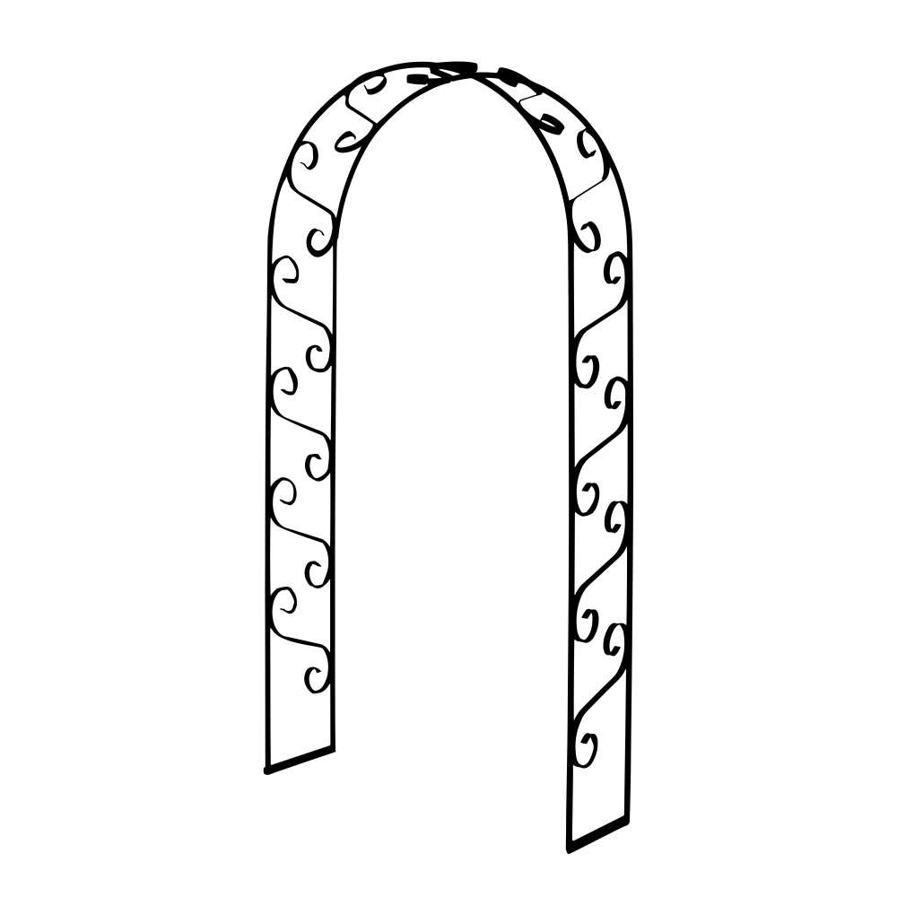 Loubí - Opora/loubí URUMEA II jednoduchá kulatá kovová 235cm