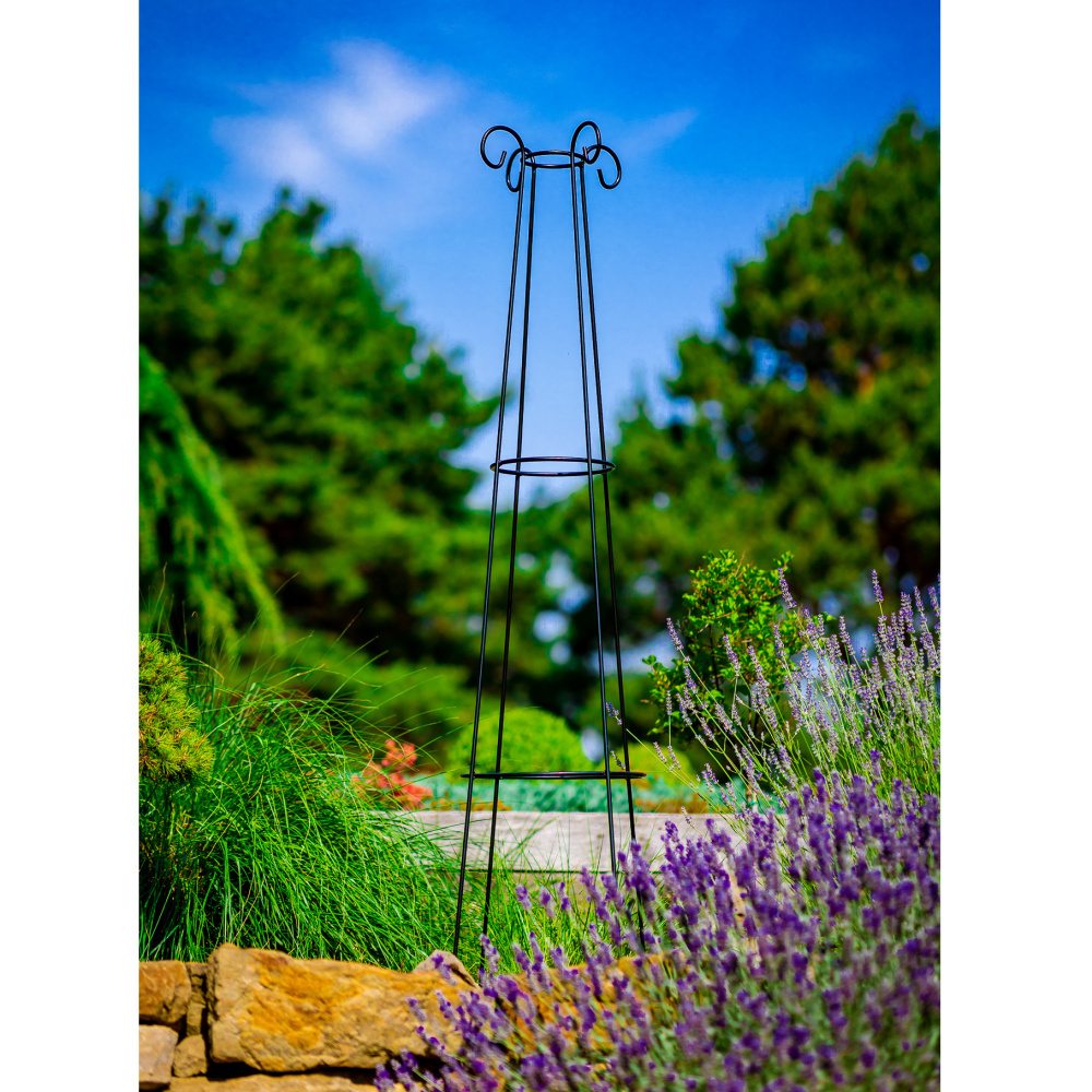 Opora/obelisk ALLIER kulatá kónická kovová 180cm-0