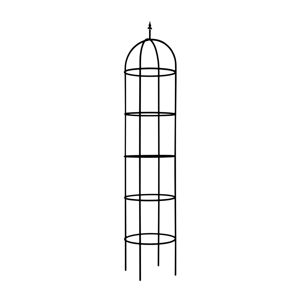 Tvarované 3D opory - Opora/obelisk DARGLE kulatá se špicí kovová 140/190/240/300cm