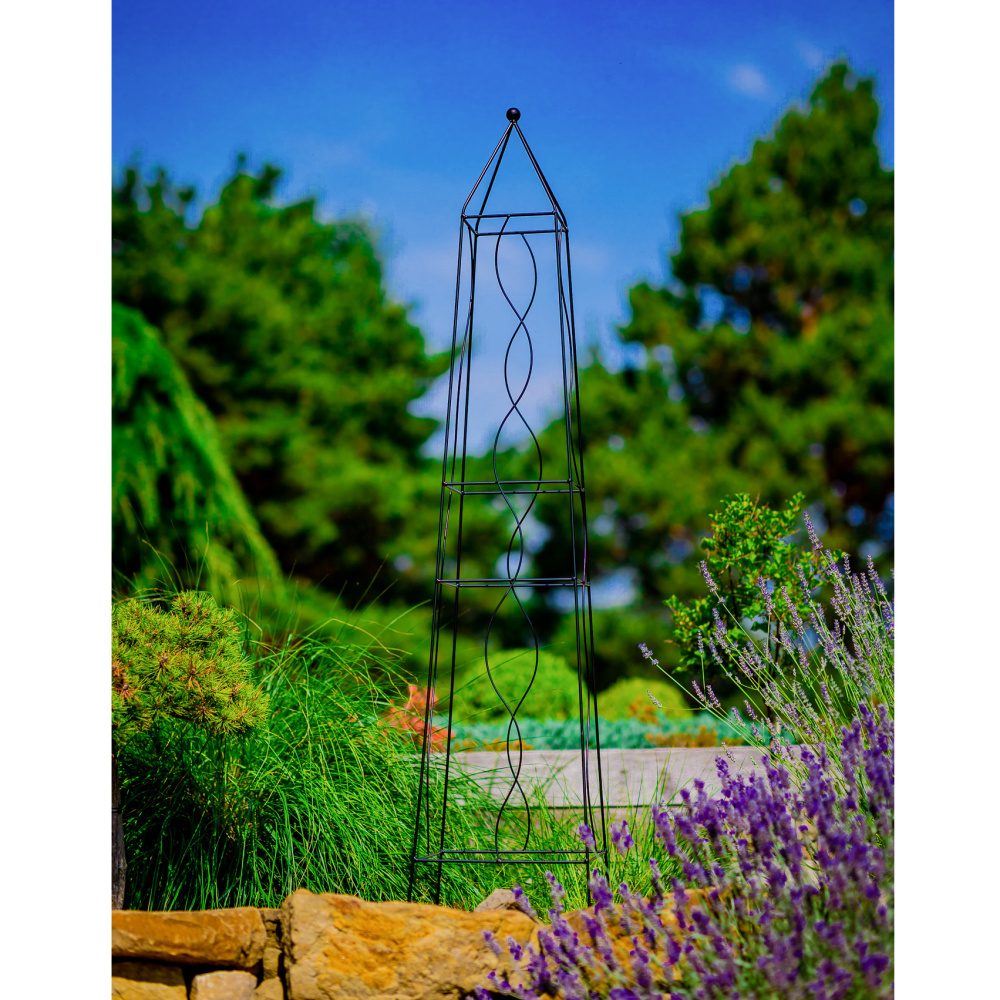 Opora/obelisk GORONNA hranatá kovová 135/180cm-0