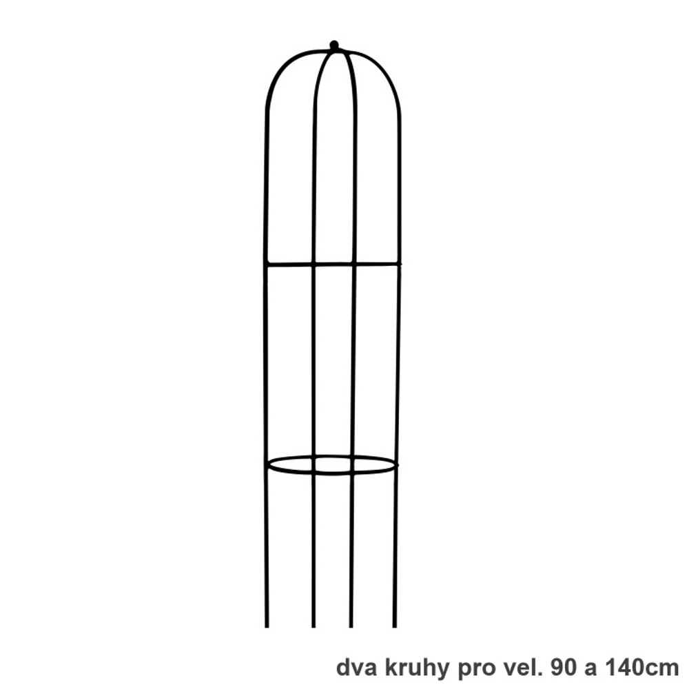 Opora/obelisk MARICA kulatá kovová 90/140/190/240cm-0